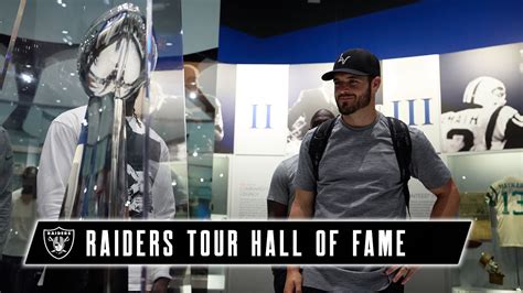 Raiders Journey Into the Past While Touring the Pro Football Hall of Fame | NFL - YouTube