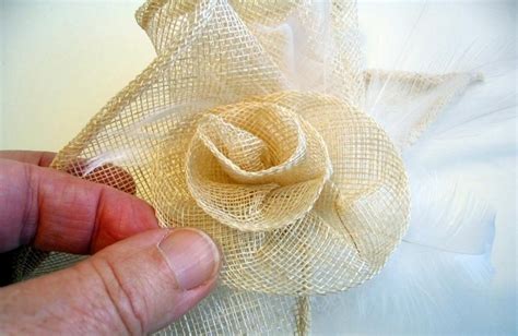 Sinamay Rose Fascinator • HATalk Hat Making and Millinery Projects