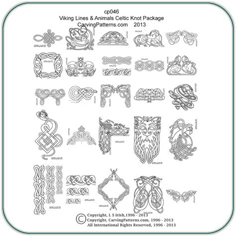 Viking & Celtic Lines Patterns – Classic Carving Patterns – Art Designs ...