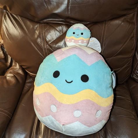 Kellytoy | Holiday | Set Of 2 Easter 223 Squishmallow Egbert The Easter Egg Large 6 Mini 5 ...