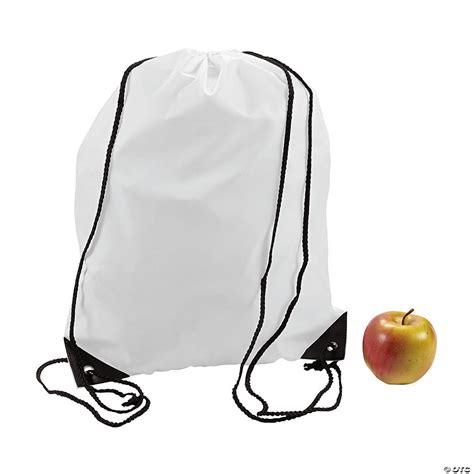 Large White Drawstring Bags | Oriental Trading