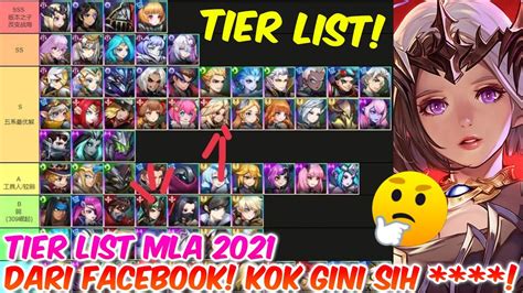 😡 TIER LIST MOBILE LEGENDS ADVENTURE 2021 DARI FACEBOOK! KOK GINI SIH! - YouTube