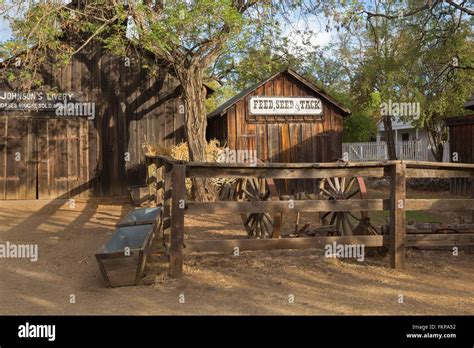 Livery Stable, Columbia State Historic Park, California Stock Photo - Alamy