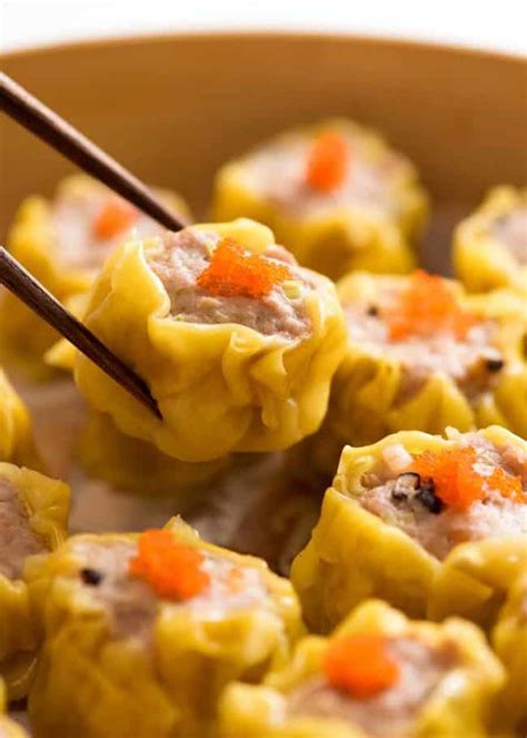 Siu Mai (Shumai) - Chinese steamed dumplings | Recipe | Chinese steamed ...