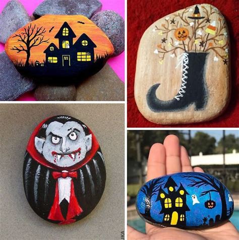 30 Best Halloween Rock Painting Ideas - Cute and Simple Images