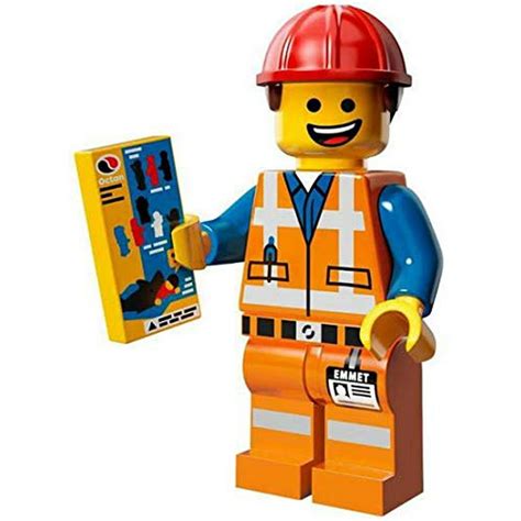 The Lego Movie Emmet Construction Worker Minifigure Series 71004 - Walmart.com - Walmart.com