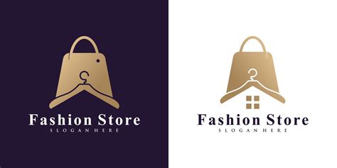 Fashion store logo design inspiration with hanger and creative concept Premium Vector 9460272 ...