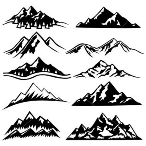 mountain range silhouette watercolour - Google Search | Small mountain tattoo, Mountain tattoo ...