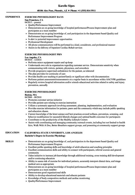 Kinesiology Resume Sample