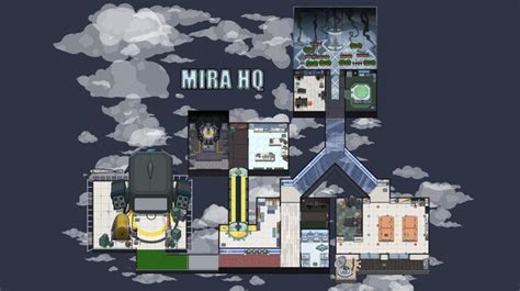 MIRA HQ 35 Screenshot Map + high res desktop background (swipe right for image 2) : AmongUs ...