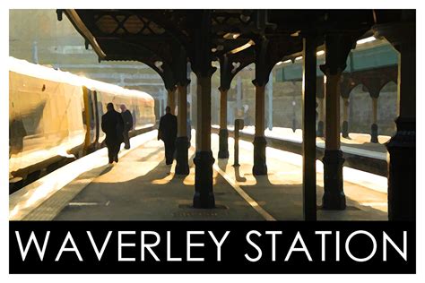 Waverley Station Travel Poster Photographic Print - Etsy