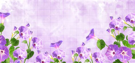 Flowers Purple Flowers Watercolor Grid Background, Flowers, Watercolor, Plant Background Image ...