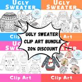 Ugly Christmas Sweater Clipart - Christmas Sweaters Clipart - Dress Me