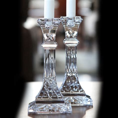 Waterford Lismore 8" Crystal Candlesticks, Pair | Crystal Classics