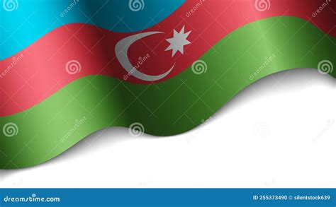 EPS10 Vector Patriotic Background with Azerbaijan Flag Colors. Stock ...