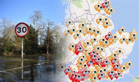 UK flood zone map: Latest flood risk warning as Britain BOMBARDED by ...