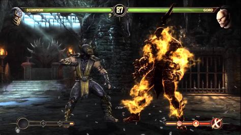 Mortal Kombat: Komplete Edition (PS3) Scorpion vs Goro Gameplay [720p HD] - YouTube