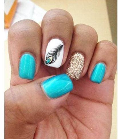 50 Peacock Nail Art Design Ideas