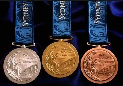 Sydney 2000 Olympic Medals Set Gold/Silver/Bronze with Silk | Etsy