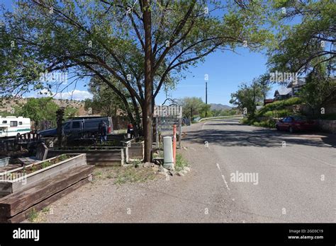 Madrid NM, ghost town turned Artist Community Stock Photo - Alamy