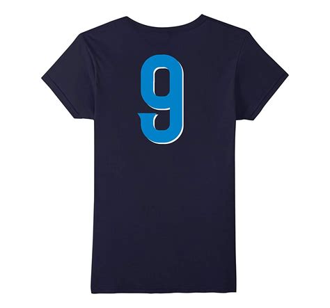 New Tee - Jersey Blue Number #9 Sports Team T-Tee (BACK) Wowen - Tops