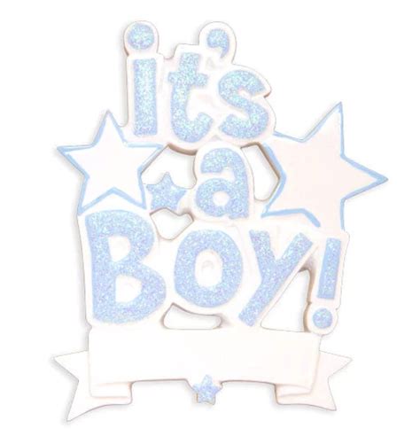 It’s A Boy - Customizable Ornament - Decorator's Warehouse