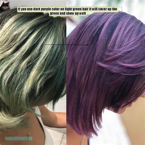 What Happens If You Put Purple Dye Over Green Hair? Hairstylist Explains Color Theory - Hair ...