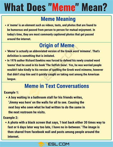 Meme Meaning: What Does "Meme" Mean? • 7ESL