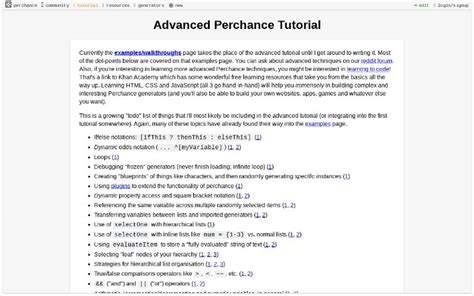 Advanced Perchance Tutorial ― Perchance Generator