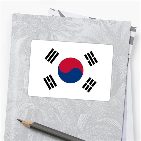 "South Korea Flag" Sticker by estudio3e | Redbubble