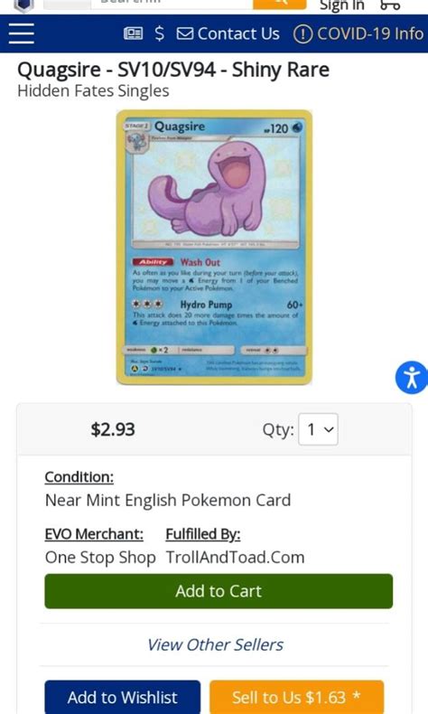 Pokemon TCG - Looking for Shiny Quagsire card, Bulletin Board, Looking For on Carousell