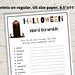 Halloween Word Scramble Kids Halloween Game, Word Game, Halloween Party ...