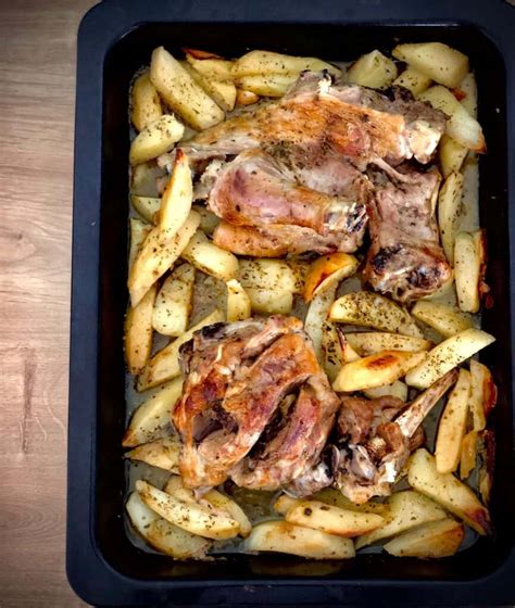 Honey-glazed Greek Roast Lamb with Potatoes - My Greek Dish