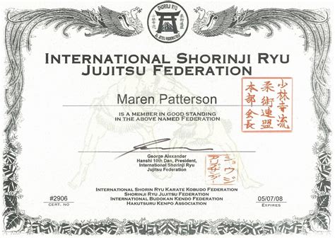 Martial Arts Certificate Templates