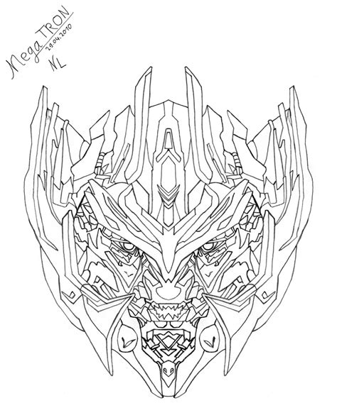 Megatron -Head Sketch- by Rumblebee88 on DeviantArt