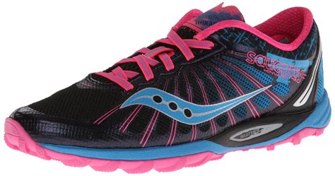 Saucony Women's Kinvara TR2 Trail Running Shoe,Black/Blue/Pink,9 M US. FlexFilm upper. HydraMAX ...