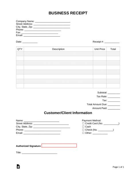 Free Receipt Book Templates | Print 3-Receipts per Page - PDF | Word – eForms