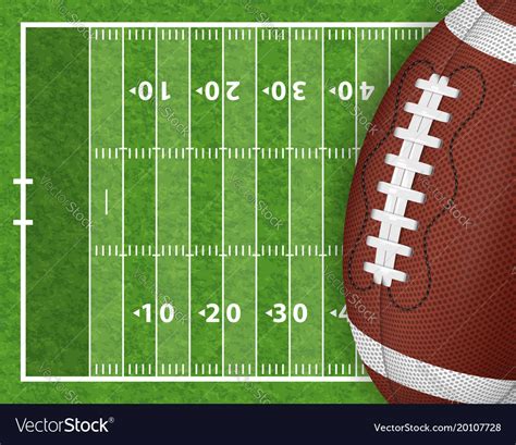 American football field Royalty Free Vector Image