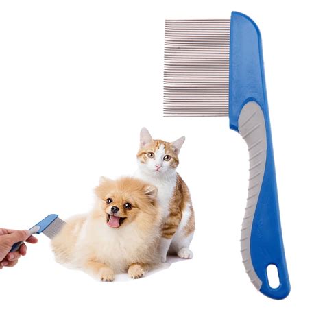 Dog Comb for Dogs Cats Hair Removal Single Row Straight Comb Puppy Hair ...