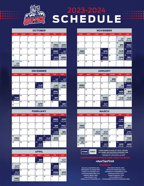 Hartford Wolfpack Schedule 2024 - domino's pizza carte