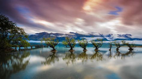 Bing Wallpaper 004 1920 X 1080 - Water And Mountains Clouds - 1920x1080 ...