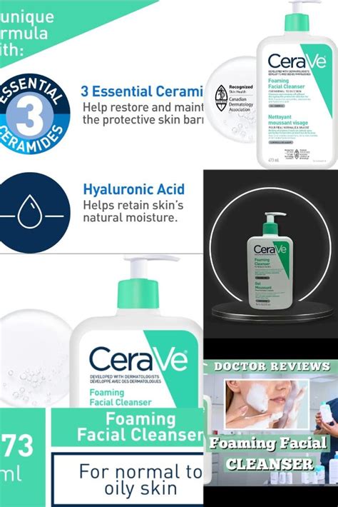 CeraVe FOAMING Face Cleanser, Gentle Face Wash with Hyaluronic Acid ...