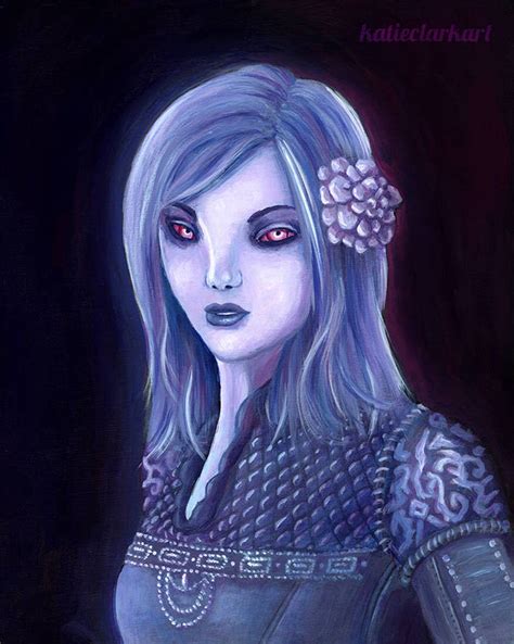 Vampire of Tamriel Goth Woman Ghost Art Print Dark Brotherhood Elf Elder Scrolls Online ESO ...