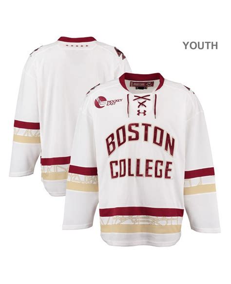 Youth Under Armour Boston College Eagles Gold Custom Hockey Jersey