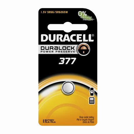 Duracell 377 1.5V Watch/Electronic Battery, 1 Count | Walmart.ca