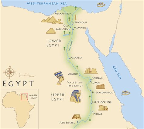 Map of Ancient Egypt (Illustration) - World History Encyclopedia