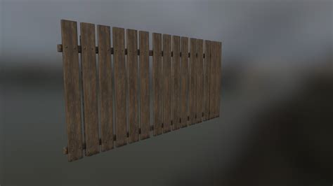Wooden Fence - Download Free 3D model by DmitriyGDS [43f8b31] - Sketchfab