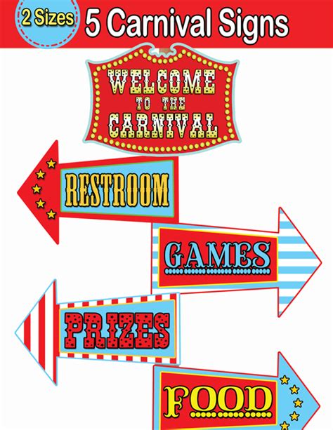 6 Best Images of Circus Carnival Printable Signs Free - Printable Carnival Signs, Printable ...