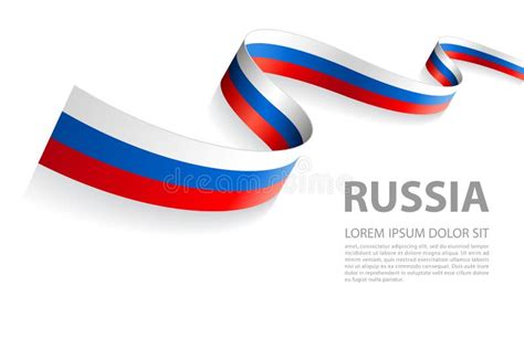 Vector Banner with Russian Flag Colors Stock Vector - Illustration of vacation, russian: 117445950