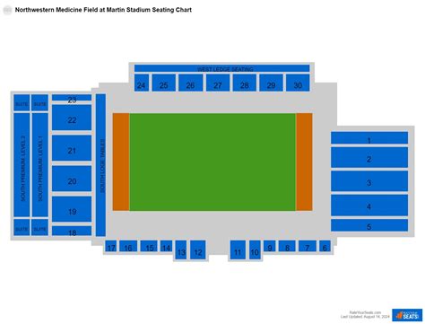 Northwestern Medicine Field at Martin Stadium Seating Chart ...